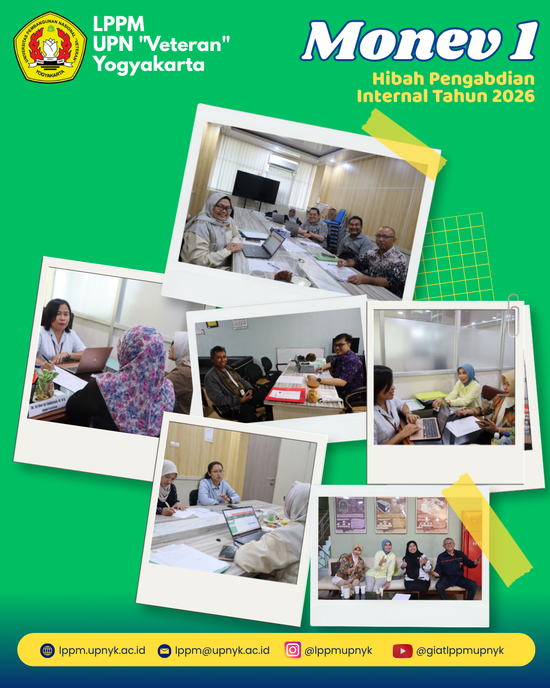 LPPM UPN "Veteran" Yogyakarta Gelar Monev 1 Hibah Pengabdian Internal Tahun 2026