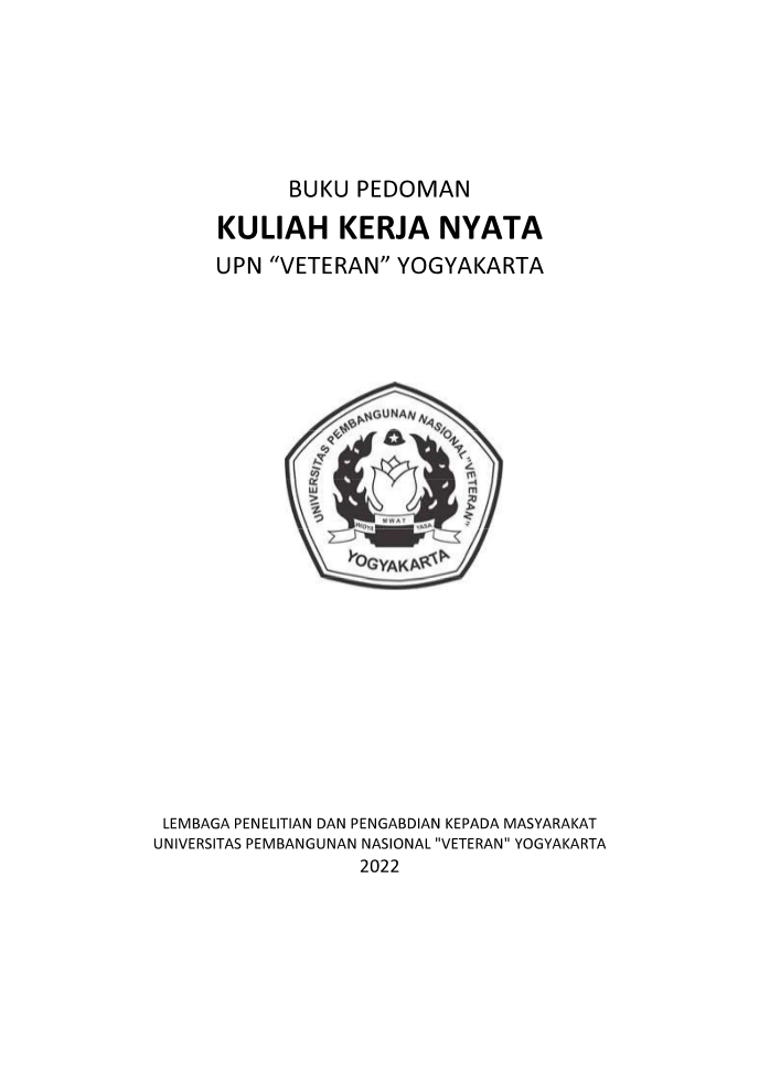 BUKU PEDOMAN KKN 2022
