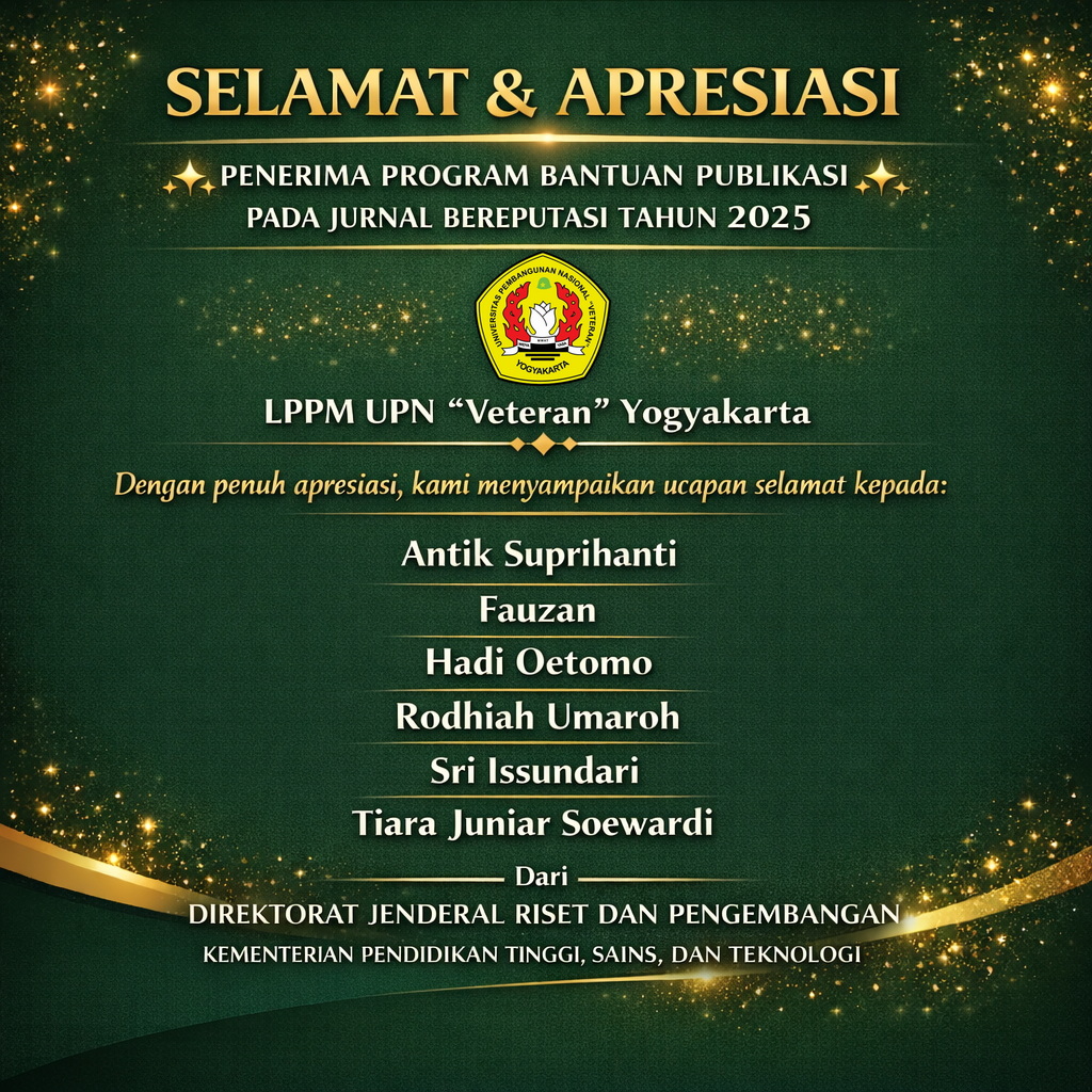 Penerima Bantuan Publikasi pada Jurnal Bereputasi Tahun 2025