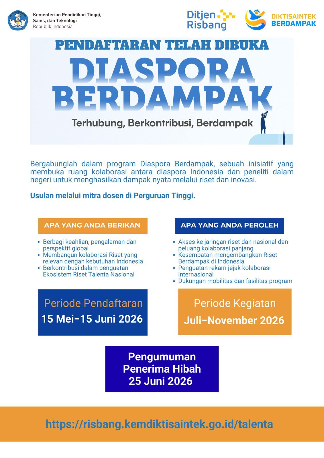 Program Diaspora Berdampak 2026