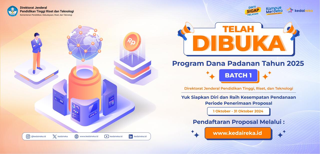 Call For Proposal Program Dana Padanan (Matching Fund) Tahun 2025 (Kedaireka)