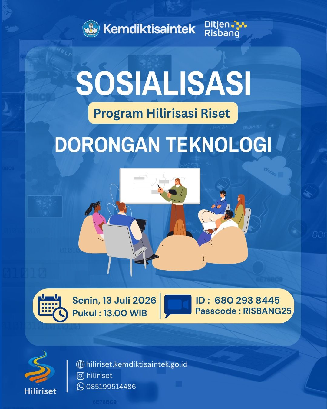 📢 SOSIALISASI PROGRAM HILIRISASI RISET PRIORITAS DAN STRATEGIS – DORONGAN TEKNOLOGI TAHUN 2026
