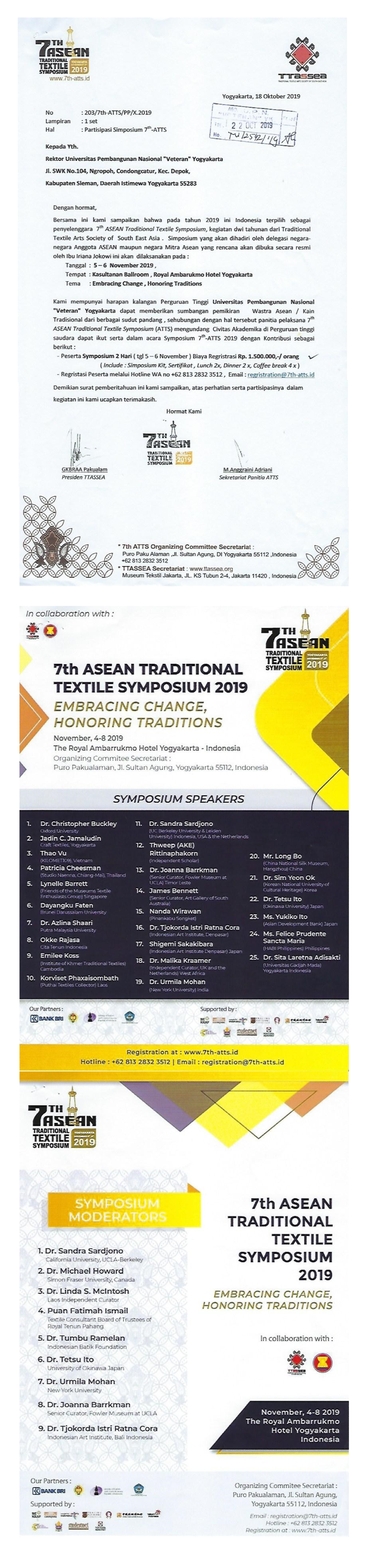 7th ASEAN TRADITIONAL TEXTILE SYMPOSIUM 2019