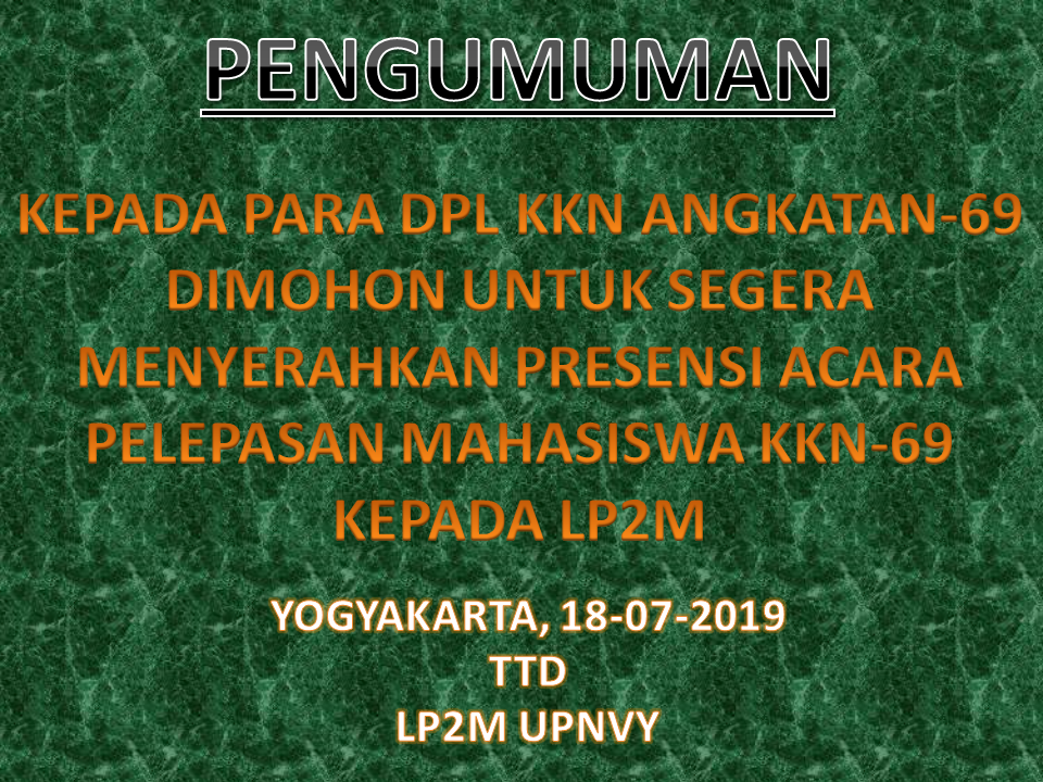 PENYERAHAN PRESENSI PELEPASAN
