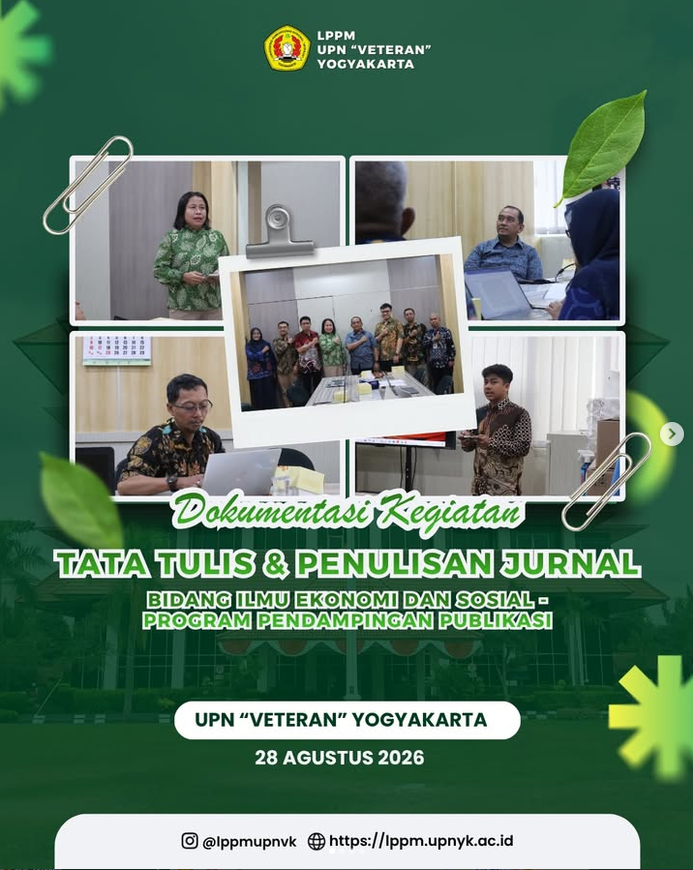 Tata Tulis dan Penulisan Jurnal Bidang Ilmu Ekonomi dan Sosial