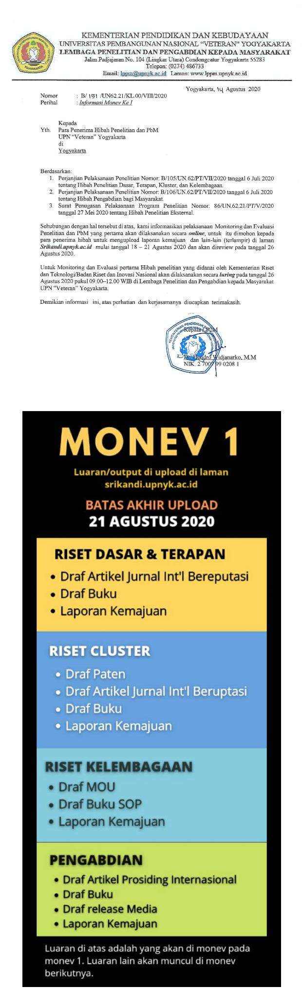 INFORMASI MONEV I